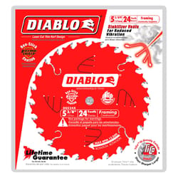 Diablo 5-3/8 in. D X 10 mm TiCo Hi-Density Carbide Trim Saw Blade 24 teeth 1 pk