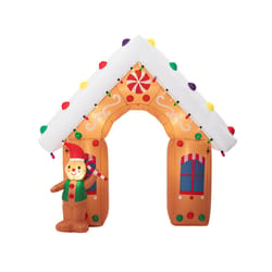 Glitzhome LED Lighted Gingerbread House 95 in. Inflatable