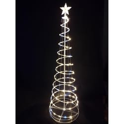 Celebrations LED 6 ft. Spiral Cone with Star Yard Decor