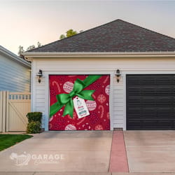 Garage Celebrations Merry Christmas and A Happy New Year 7 ft. x 8 ft. Garage Door Cover