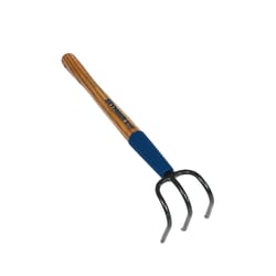 Seymour S400 Jobsite 3 Tine Steel Cultivator 15 in. Wood Handle