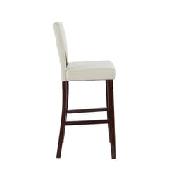 Linon Home Decor White Polyurethane Barstool 30 in.