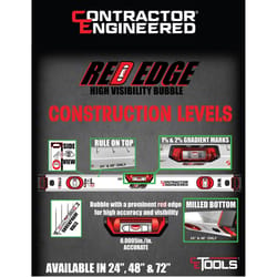 CE Tools Contractor Engineered Aluminum Level