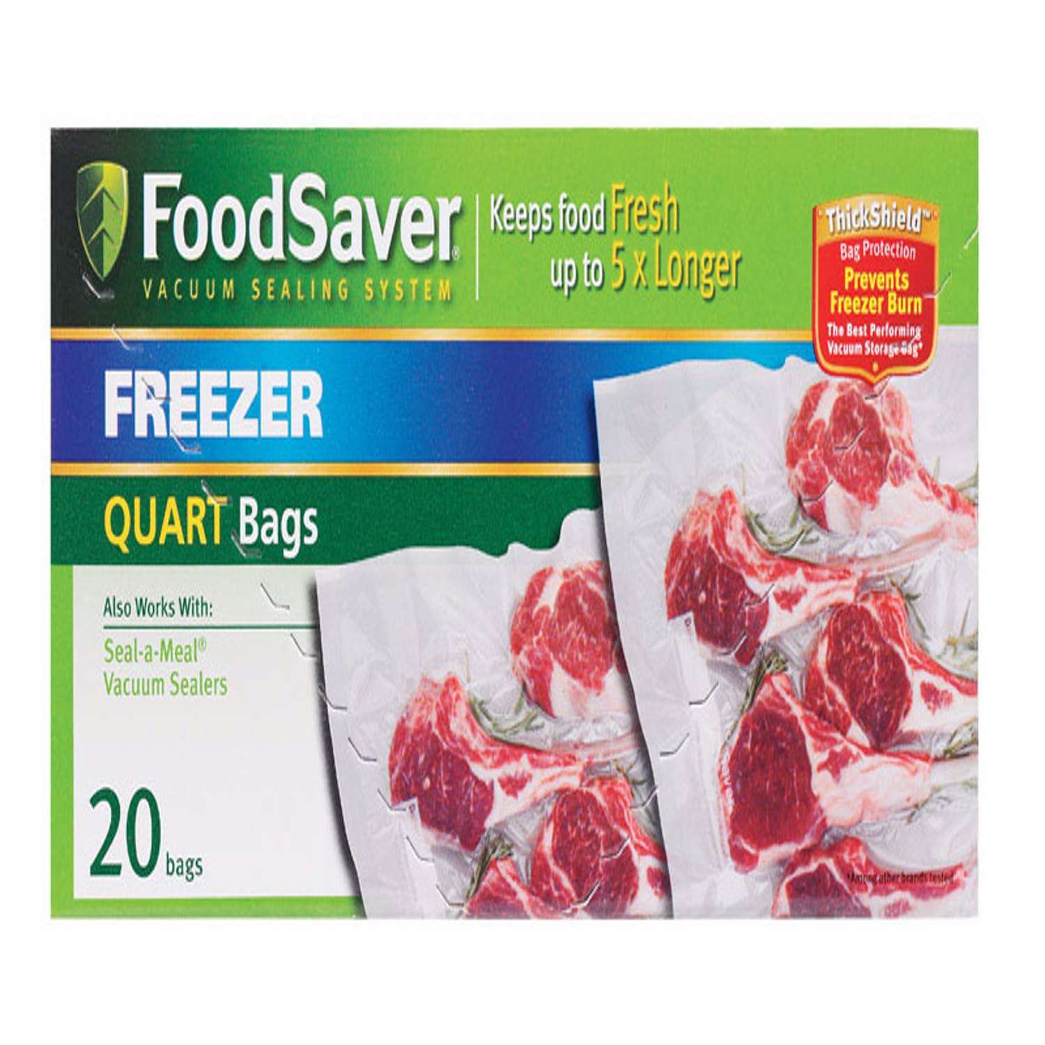FoodSaver 1 qt Clear Vacuum Freezer Bags 20 pk Ace Hardware