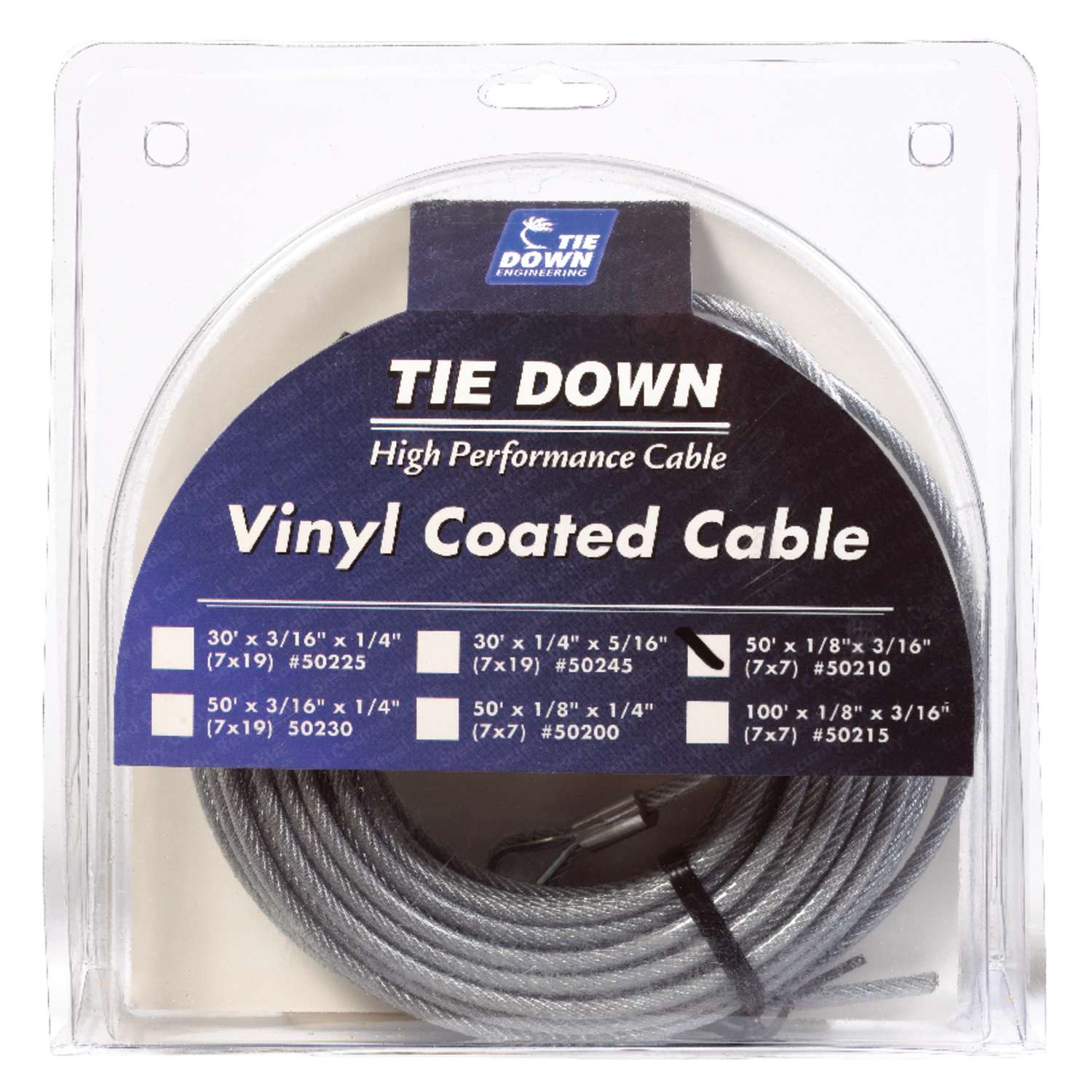 3/16" X 4’ Vinyl Coated Aircraft Cable B6FL Security Wire Rope With Loops 