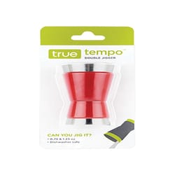 True Tempo Multicolored Plastic/Stainless Steel Double Jigger