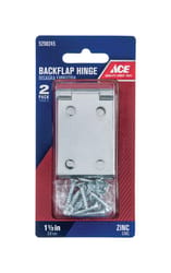 Ace 3.75 in. W X 1-1/2 in. L Zinc Plated Zinc Backflip Hinge 2 pk