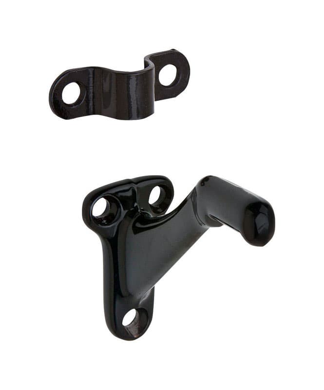 059A-BLK Ives Black Aluminum Handrail Bracket sku 059A-BLK