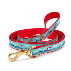 Up Country Blue/Red Coastal Nylon Dog Leash