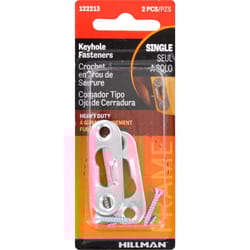 HILLMAN Steel-Plated Keyhole Picture Hanger 20 lb 2 pk