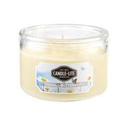 Candle-Lite Yellow Chasing Butterflies Scent Candle 10 oz