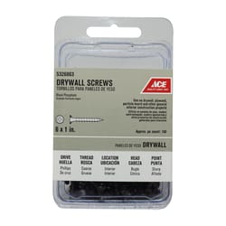 Ace No. 6 wire X 1 in. L Phillips Coarse Drywall Screws 100 pk