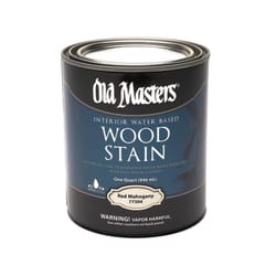 Old Masters Semi-Transparent Red Mahogany Water-Based Latex Wood Stain 1 qt