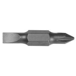 Klein Tools Phillips/Slotted #1 and 3/16 in. X 5-7/8 in. L Driver Bit Steel 2 pc