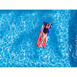 PoolCandy Star & Strips Multicolored PVC Inflatable American Flag Pool Float