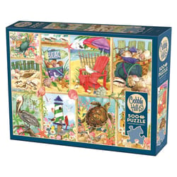 Cobble Hill Day at the Beach Jigsaw Puzzle Multicolored 500 pc