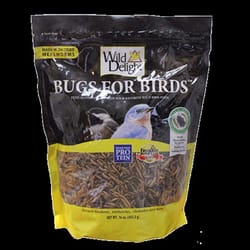 Wild Delight Bugs for Birds Assorted Species Dried Mealworm Wild Bird Food 16 oz