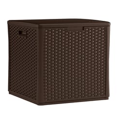 Suncast 27 in. W X 28 in. D Brown Plastic Storage Cube 60 gal