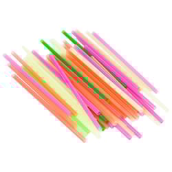 Chef Craft Multicolored Plastic Smoothie Straws