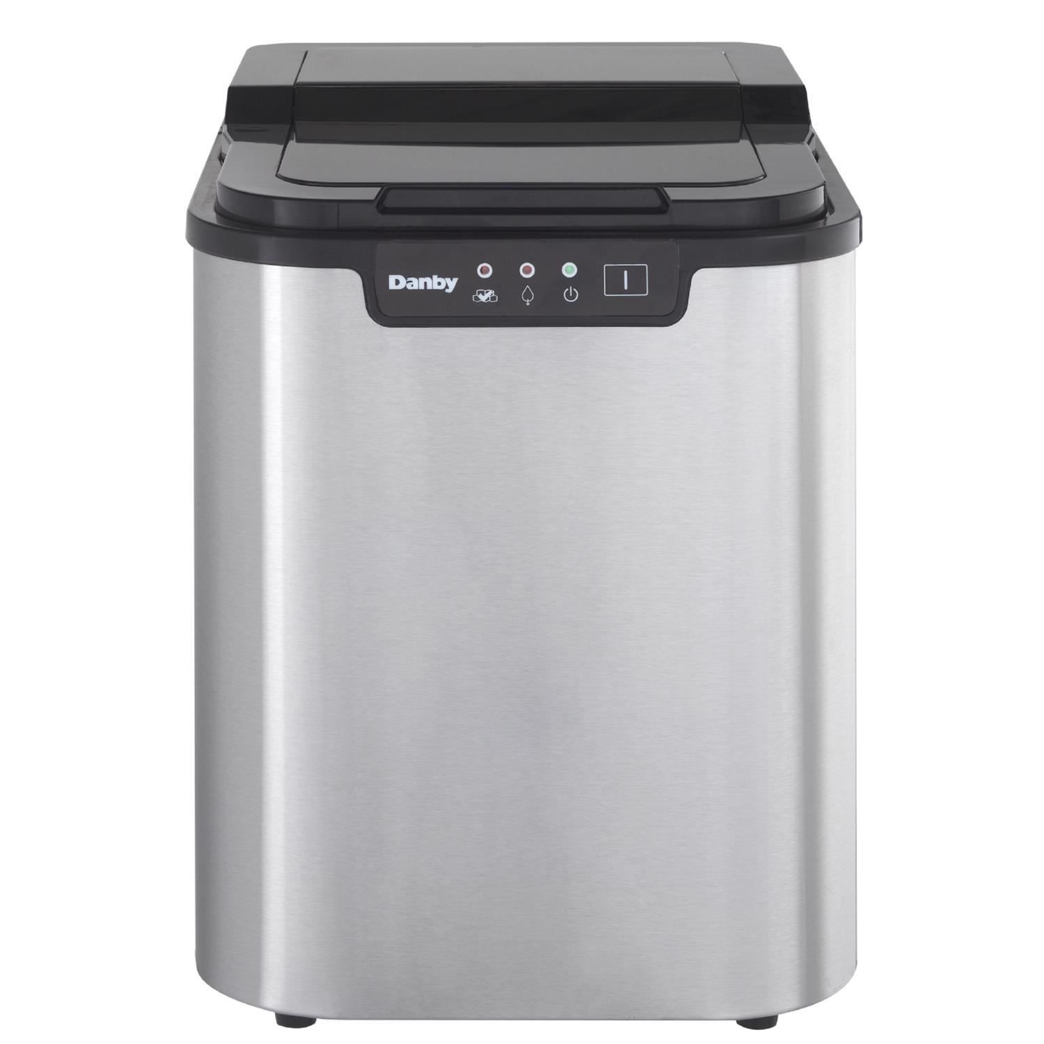 Danby 2 lb Black/Silver Stainless Steel Ice Maker 120 W Sansujyuku sansujyuku.com