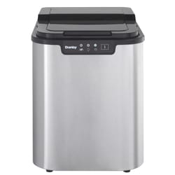 Danby 2 lb Black/Silver Stainless Steel Ice Maker 120 W