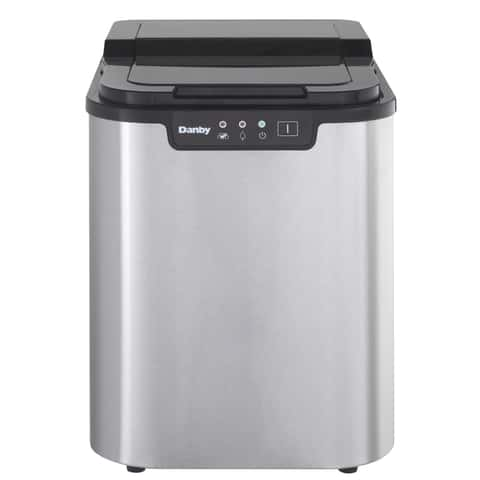 Danby 2 lb Black/Silver Stainless Steel Ice Maker 120 W - Ace Hardware