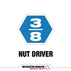 Milwaukee Shockwave 3/8 in. X 1-7/8 in. L Steel Nut Driver 1 pc