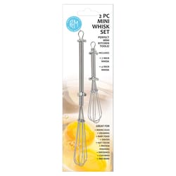 R&M International Corp Silver Chrome Mini Whisk