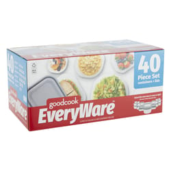 Good Cook EveryWare Clear Food Storage Container Set 20 pk