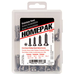 HILLMAN Assorted Phillips Oval Head Sheet Metal Screw Kit