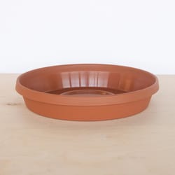 Bloem Terra 2.5 in. H X 11.25 in. W X 13 in. D Plastic Traditional Plant Saucer Terracotta