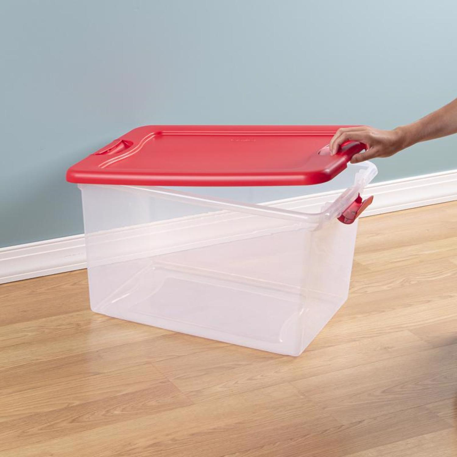 IRIS Weatherpro 46 qt Clear Storage Box 11.75 in. H X 15.75 in