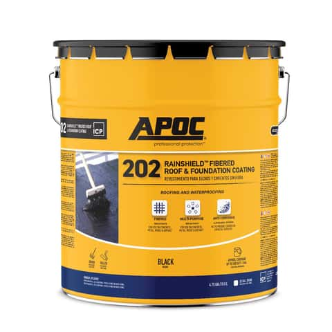 APOC RAINSHIELD - F Gloss Black Asphalt Roof And Foundation Coating 5 gal -  Ace Hardware