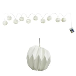 Alpine Warm White 10 ct LED Pumpkin String Lights