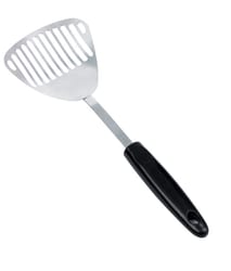 Chef Craft Select Series Black/Silver Stainless Steel Slotted Skimmer