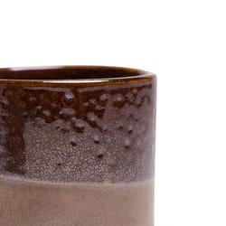 Chive Minute 3 in. D Ceramic Succulent Pot Bronze Speckles