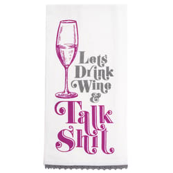 Karma Multicolored Cotton Wine Tea Towel 1 pk