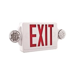 Exit with Emergency Lights LED Indoor Illuminated Sign
