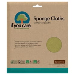 If You Care Cellulose Sponge Cloth 6.75 in. W X 8 in. L 5 pk