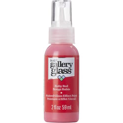 Gallery Glass Ruby Red Craft Paint Exterior and Interior 2 oz