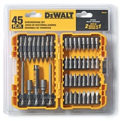 DeWalt Multi Size in. X 2 in. L Screwdriving Set Heat-Treated Steel 45 pc