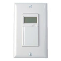 Woods Indoor In-Wall 7 Day Digital Timer White