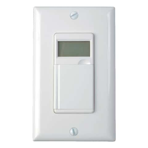 Woods 13-Amps 125-volt 1-Outlet Plug-in Outdoor Lighting Timer in