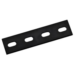 Hampton 1-1/2 in. W X 6 in. L Black Steel Mending Plate