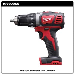 Milwaukee M18 1/2 in. Brushed Cordless Drill/Driver Tool Only