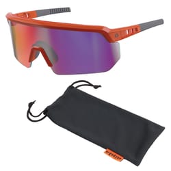 Ergodyne Skullerz AEGIR Safety Glasses Purple Lens Orange Frame 1 pk