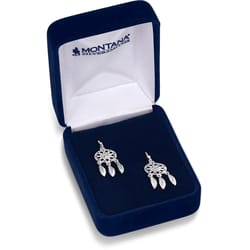 Montana Silversmiths Women's Divine Weave Dream Catcher Silver Earrings