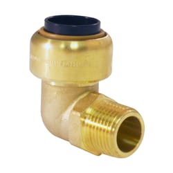 Apollo Tectite Push to Connect 1/2 in. PTC in to X 3/8 in. D MPT Brass 90 Degree Elbow