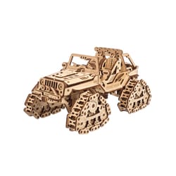 UGears Tracked Off-Road Vehicle Mechanical Model Kit Tan 423 pc