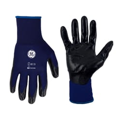 General Electric Unisex Dipped Gloves Black/Blue M 1 pair